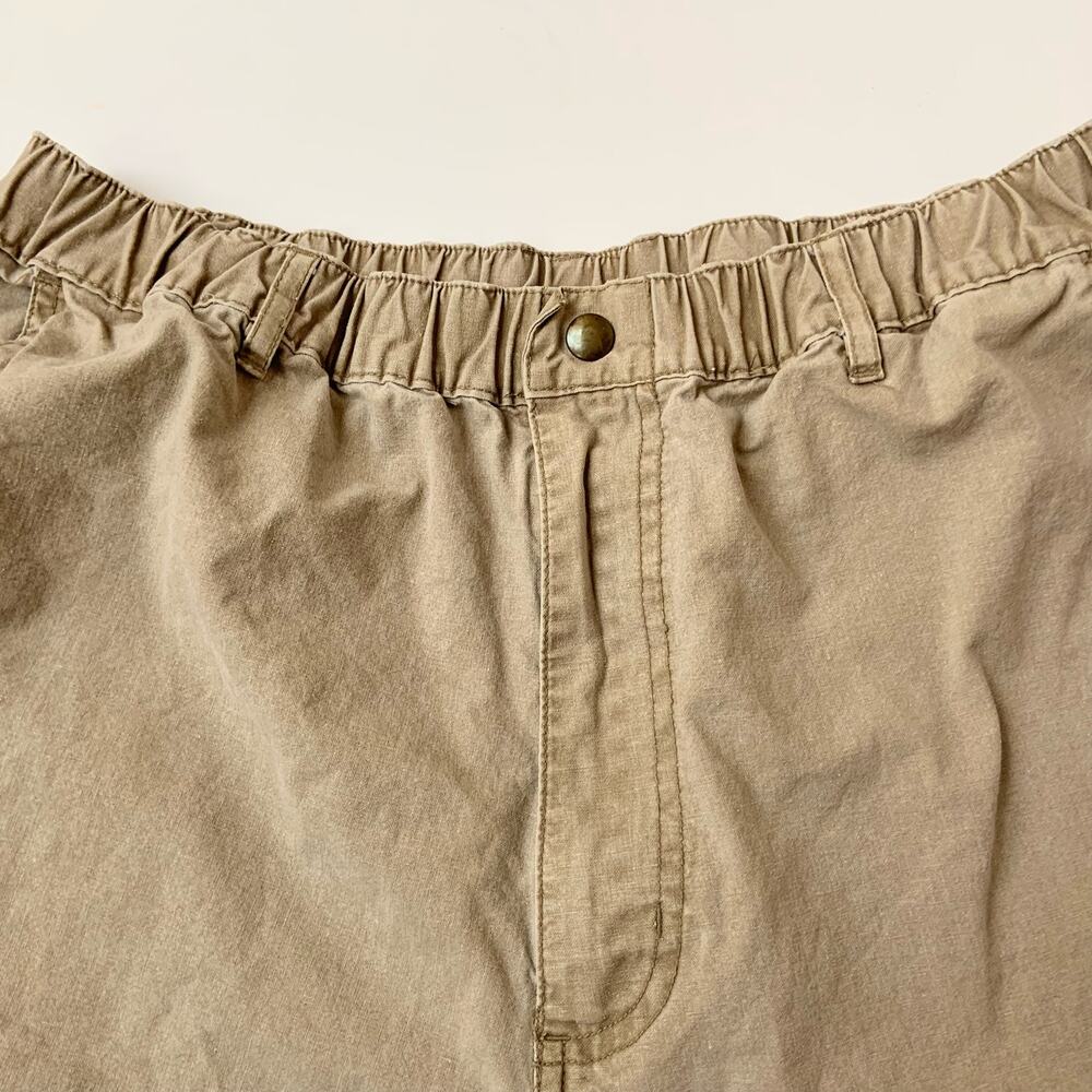 Vintage Windridge 100% Cotton Khaki Casual Short Shorts Men's Medium - Picture 3 of 10